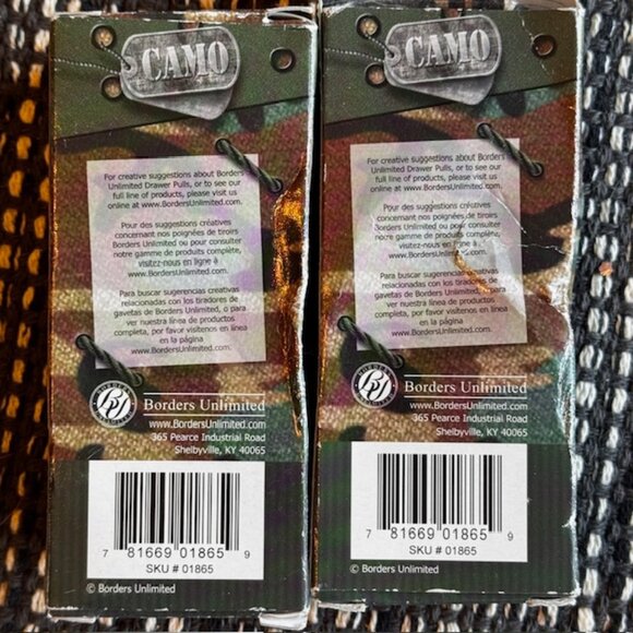 Vintage Borders Unlimited Camo Star Drawer Pulls - Picture 4 of 8